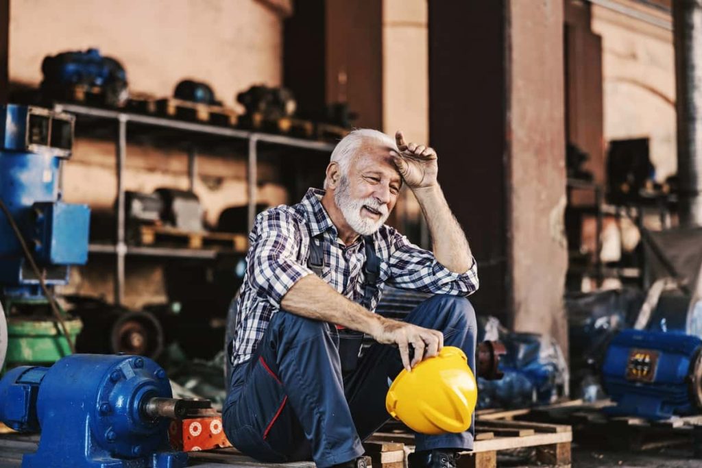 A tired owner who considers engaging a fractional CEO to help with taking the business to the next level.